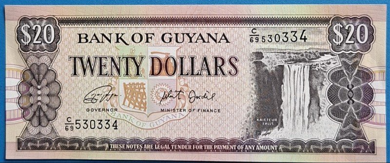 Guyana 20 Dollars Banknote hover
