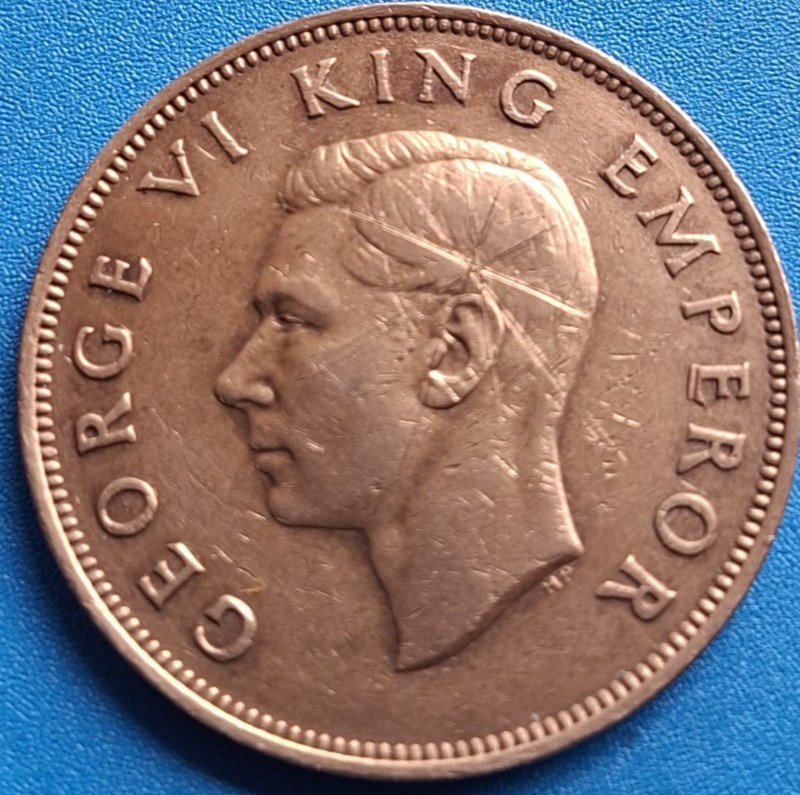 New Zealand 1943 One Penny – King George VI Coin
