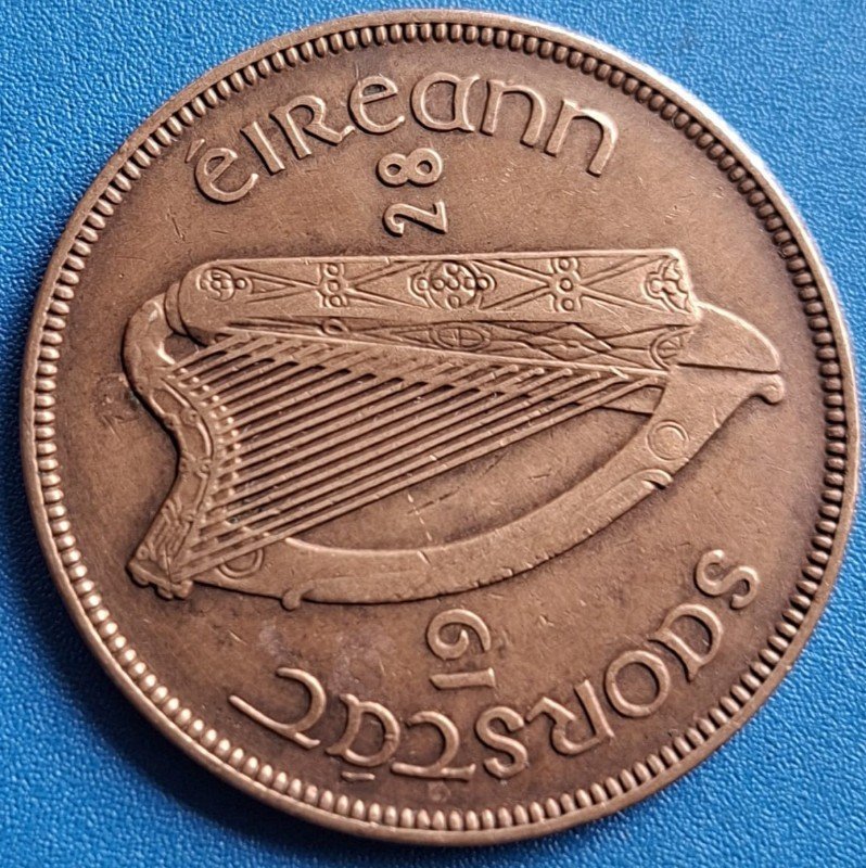 Ireland 1 Pingin Copper Coin – 1928 Vintage Collectible